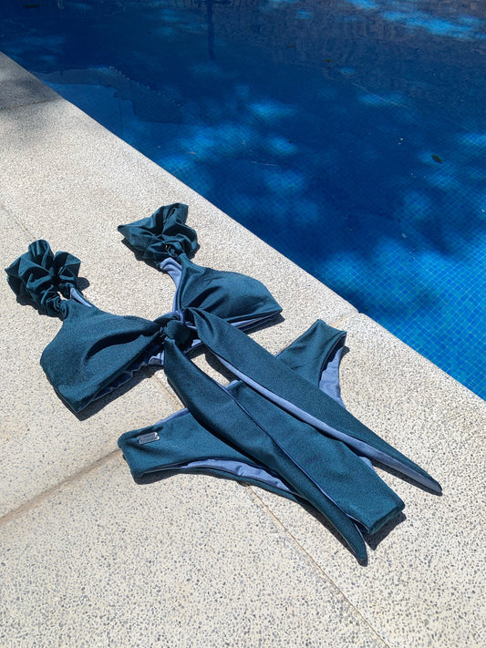 "BLUE BLISS" Wrap Letucce BIKINI SET