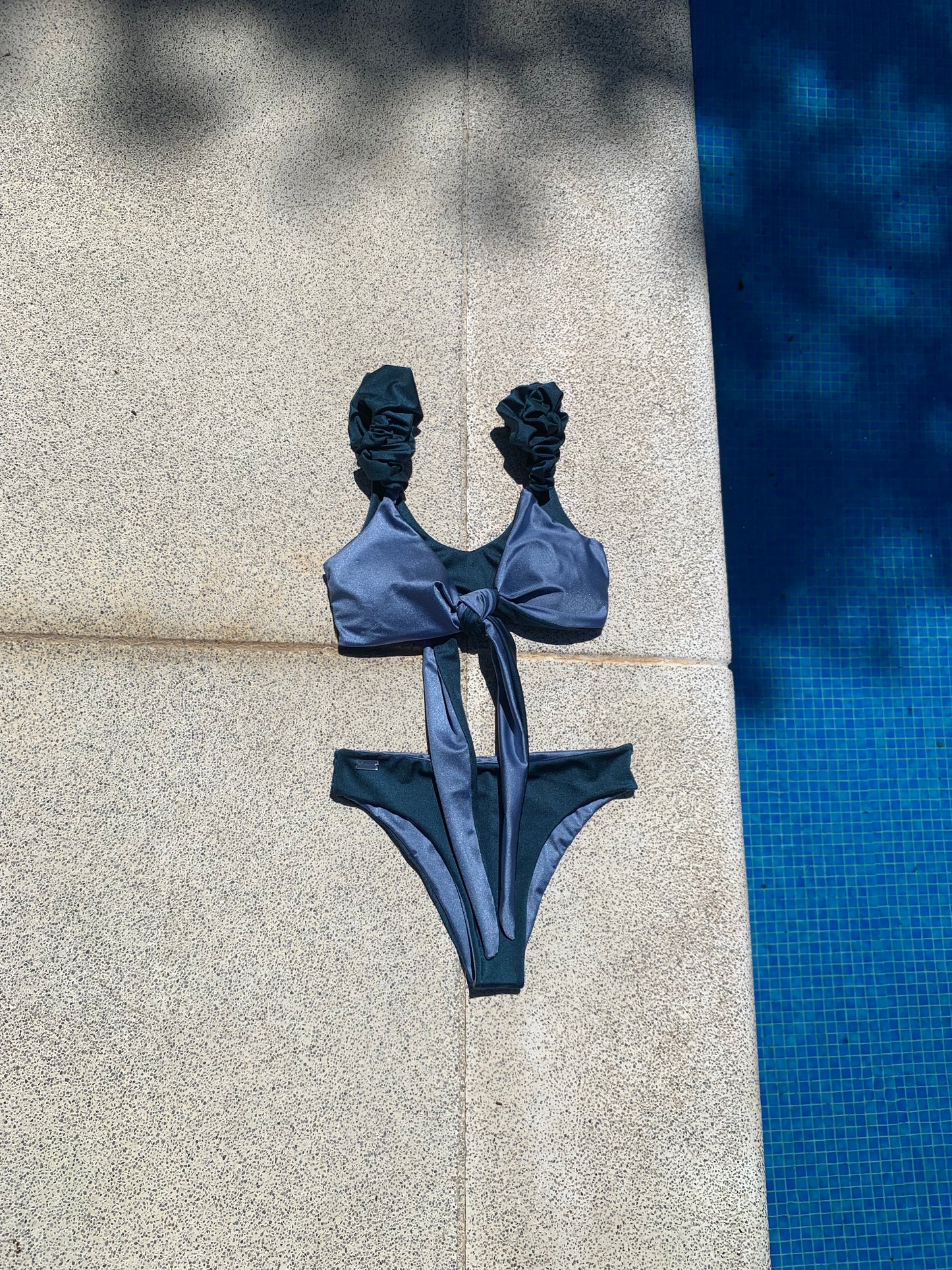 "BLUE BLISS" Wrap Letucce BIKINI SET