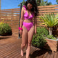 "IT'S A PINK WRAP" - TWO PIECES SET REVERSIBLE BIKINI