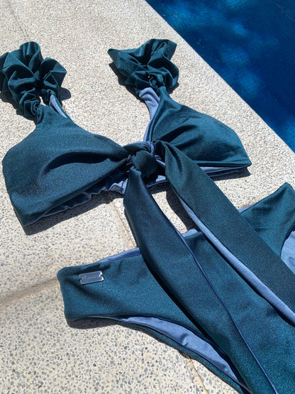 "BLUE BLISS" Wrap Letucce BIKINI SET