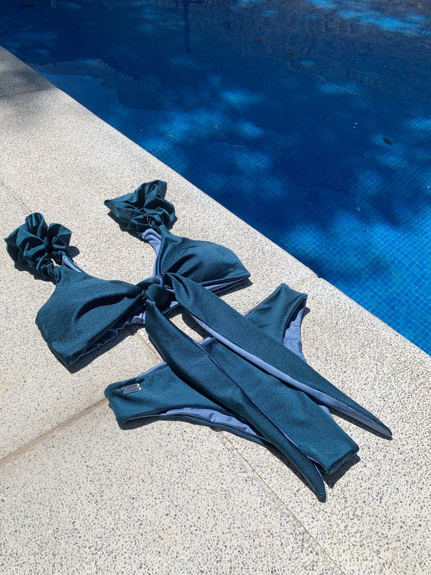 "BLUE BLISS" Wrap Letucce BIKINI SET