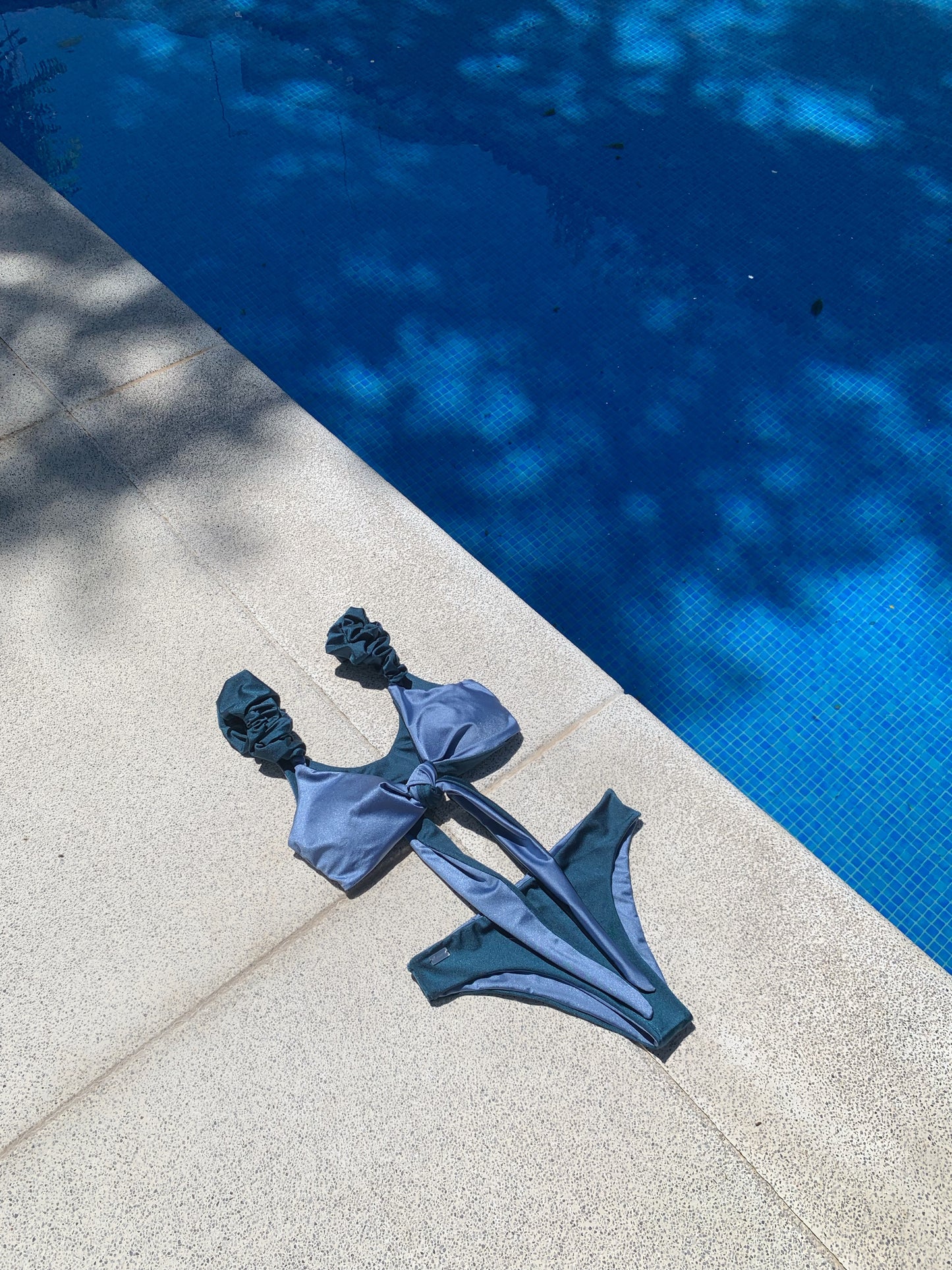 "BLUE BLISS" Wrap Letucce BIKINI SET