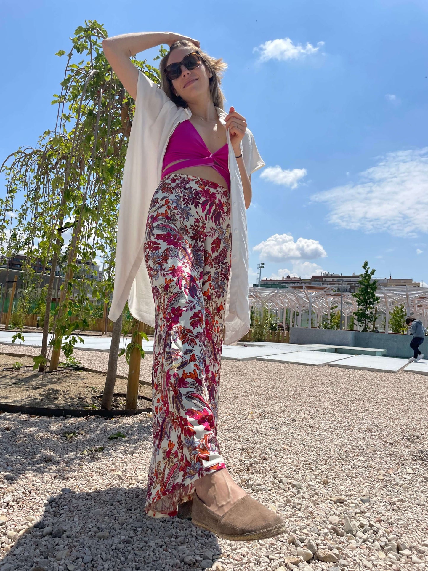 Fun tik tok viral pants colourful print